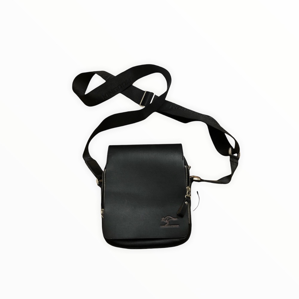 kangaroo kingdom black cross body bag